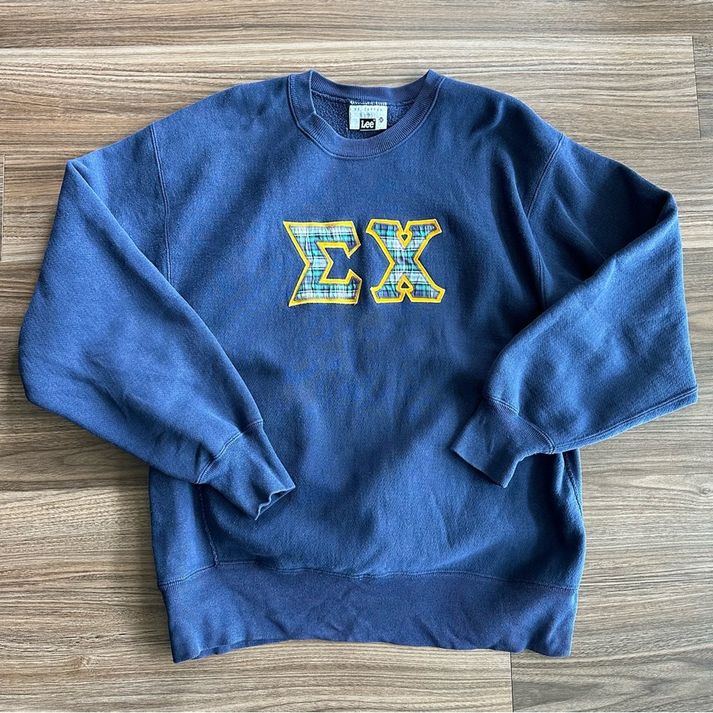 Vintage Sigma Chi Freternity Lee Pullover Sweatshirt Size 2X- Made In USA